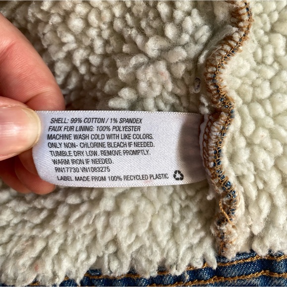 Jean denim shearling jacket target universal thread - Picture 13 of 13